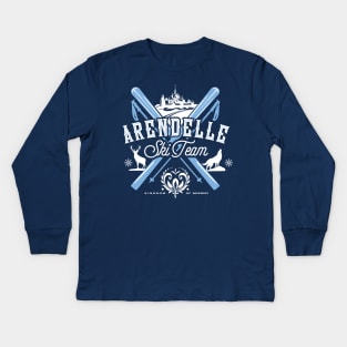 Arendelle Ski Team Kids Long Sleeve T-Shirt